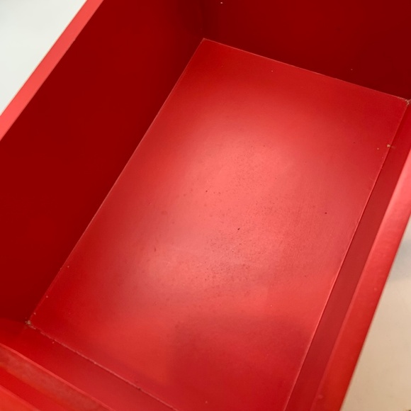 Vintage Mrs. Fields Wooden Logo Box Retro 11" Crate Red/White - Picture 11 of 16